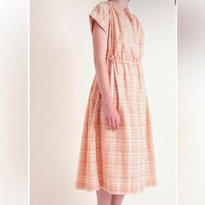 Soeur Fontana Synch Waist Tartan Midi Dress